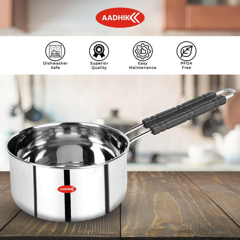 AADHIK Stainless Steel Sauce Pan