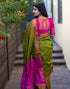 Vasthrlay Womens Jacquard Unstitched Lavender Saree