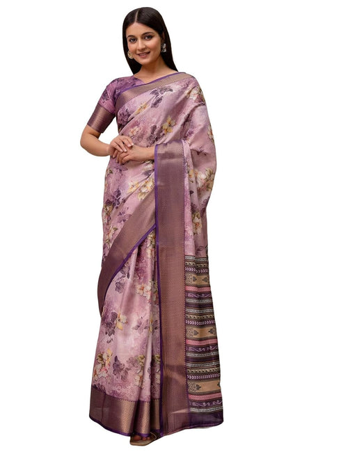 Vasthrlay Georgette Weaving Yellow Saree