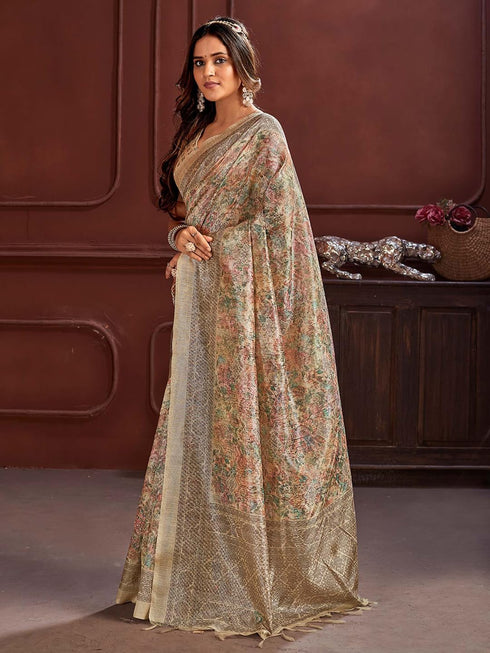 Vasthrlay Printed Unstitched Hs Ethnic Wear