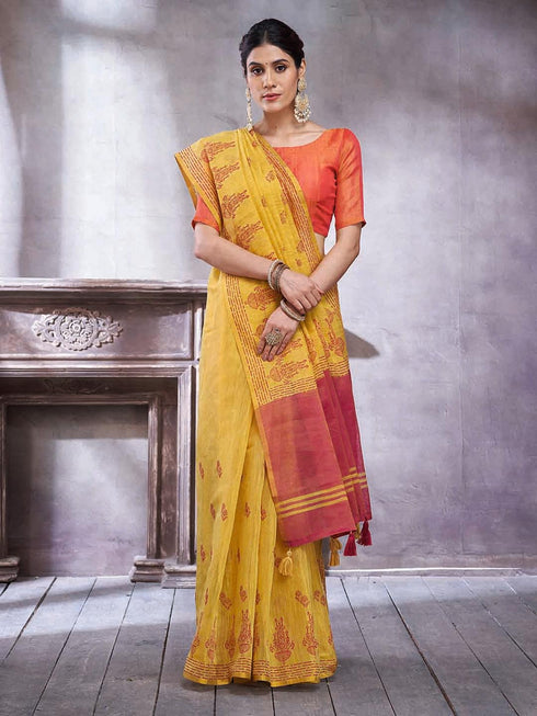 Vasthrlay Printed Unstitched Hs Ethnic Wear