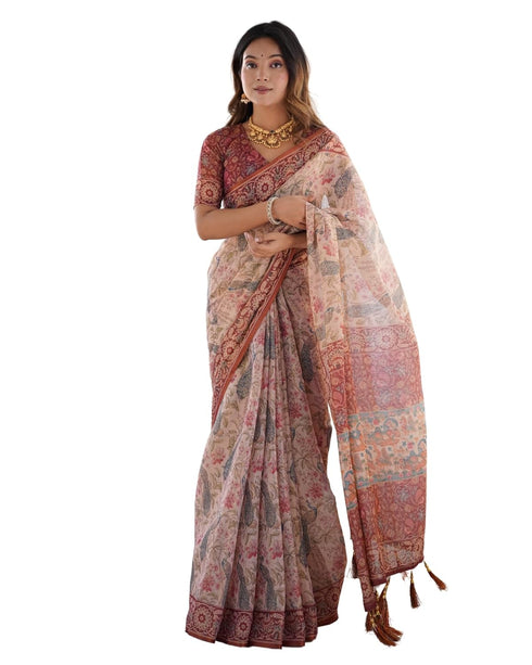 Vasthrlay Handloom Traditional Multicolour Saree