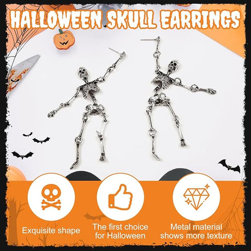 Skeleton Earrings for Women Dangle
