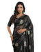 Vasthrlay Georgette Printed Unstitched Green Saree