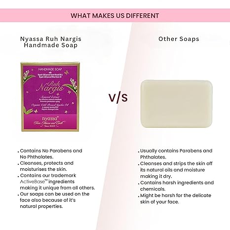 Nyassa Ruh Nargis Natural Handmade Bathing Soap