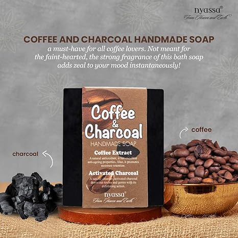 Nyassa Coffee and Charcoal Handmade soap 150 gm