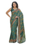 Vasthrlay Georgette Bandhani Unstitched Pink Saree