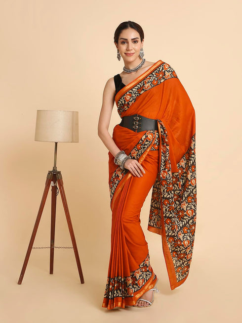 Vasthrlay Lightweight Breathable Traditional Printed Saree