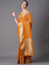 Vasthrlay Banarasi Unstitched Musturd Ethnic Wear