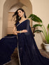Vasthrlay Georgette Black Saree