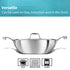 Hawkins Pro 3.5 Litre Deep-Fry Pan Triply Stainless Steel Kadhai