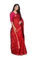 Vasthrlay Cotton Printed Green Saree