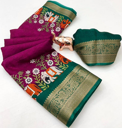 Vasthrlay Tussar Silk Saree