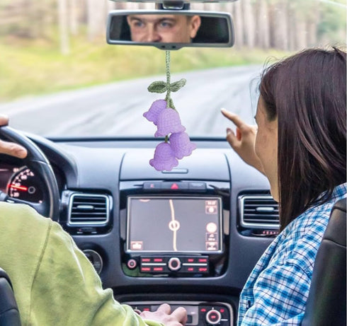 Crochet Flower for car Dashboard Decoration Items