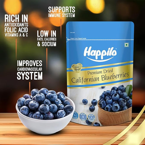 Happilo Premium Dried Californian Blueberries