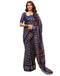 Vasthrlay Womens Printed Unstitched Green Saree
