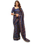 Vasthrlay Womens Printed Unstitched Green Saree