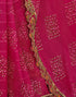 Vasthrlay Georgette Embroidery Unstitched Red Saree