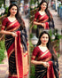 Vasthrlay Kanjivaram Unstitched Material Suitable Az Ys Og Chamkili Parent Black Ethnic Wear