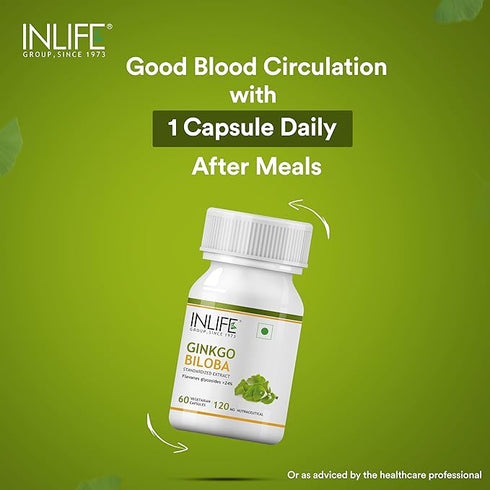 Inlife Ginkgo Biloba Extract For Healthy Brain Function