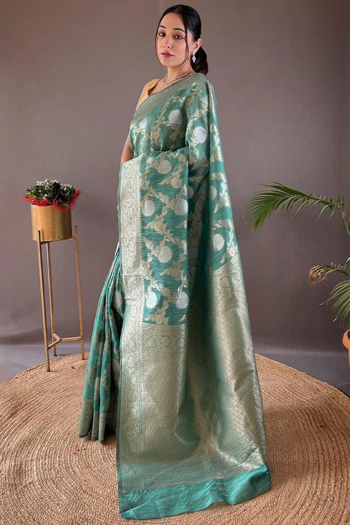 Vasthrlay Banarasi Unstitched Saree