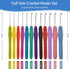 Crochet Hooks Set, 41 Pcs Full Size, Ergonomic Soft Grip Rubber Handles