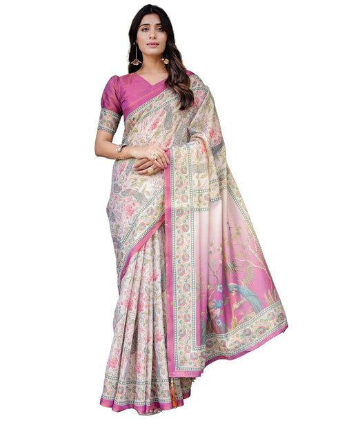 Vasthrlay Handloom Traditional Multicolour Saree