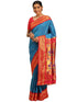 Vasthrlay Chandrakor Orange Saree