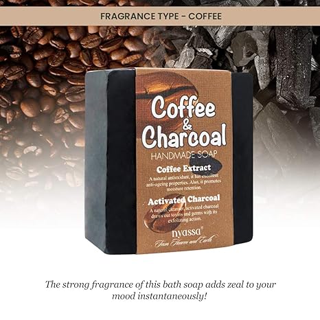 Nyassa Coffee and Charcoal Handmade soap 150 gm