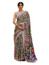 Vasthrlay Kalamkari Printed Olive Saree
