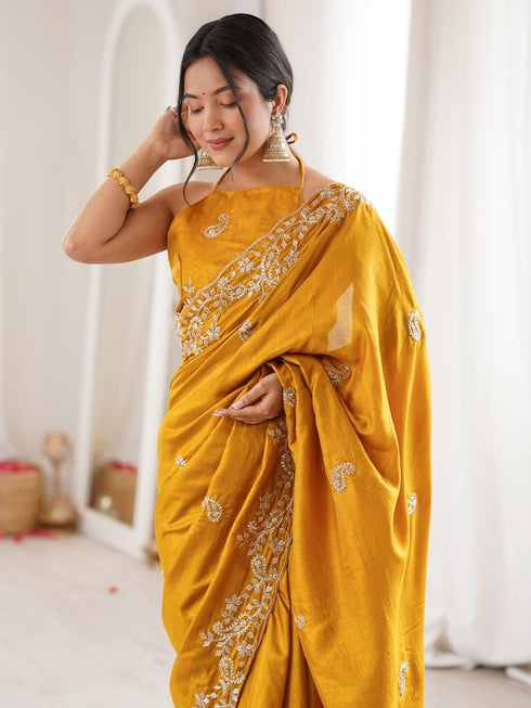 Vasthrlay Embroidery Unstitched Designer Vh Ethnic Wear