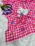Vasthrlay Checks Floral Tassel Lightweight