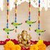 TIED RIBBONS Pack of 4 Wall Hangings for Decor Toran, Parrot Latkans with Bells