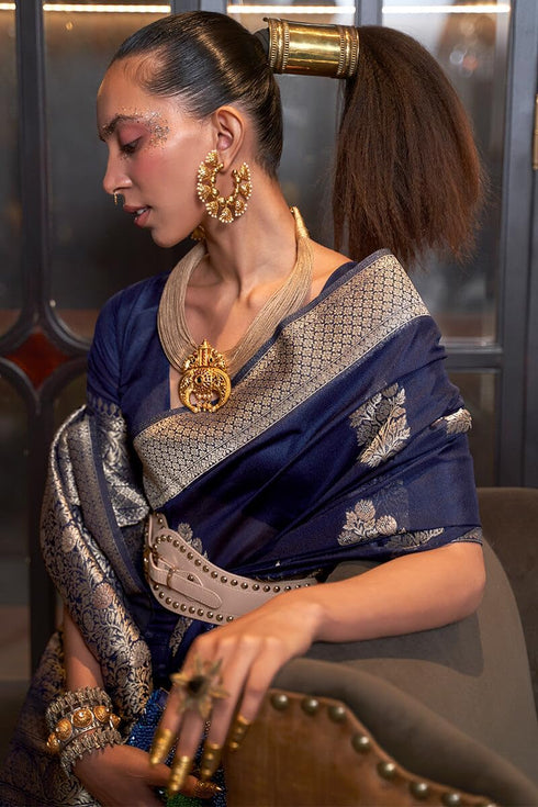 Vasthrlay Banarasi Unstitched Saree