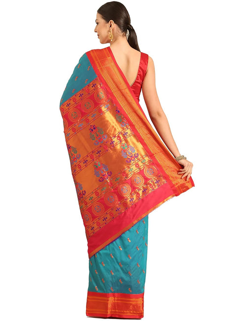 Vasthrlay Paithani Purple Saree