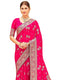 Vasthrlay Womens Banarasi Unstitched Mauve Saree