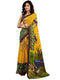 Vasthrlay Womens Printed Unstitched White Saree