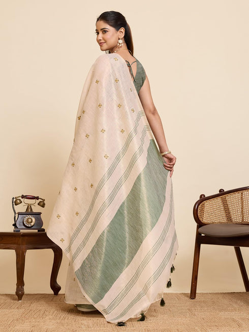 Vasthrlay Premium Embroidery Beautiful Attached