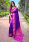 Vasthrlay Kanjivaram Blouse Purple Ethnic Wear