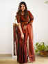 Vasthrlay Handloom Embroidery Unstitched Gold Ethnic Wear