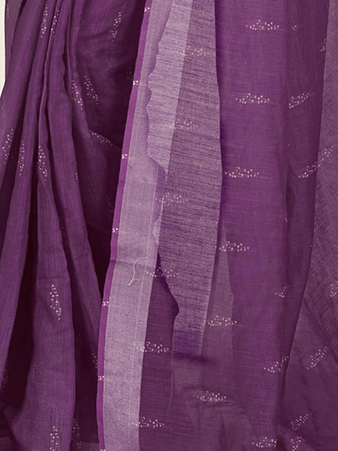 Vasthrlay Womens Printed Unstitched White Saree
