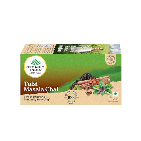Organic India Tulsi Masala Chai 25 Tea Bags