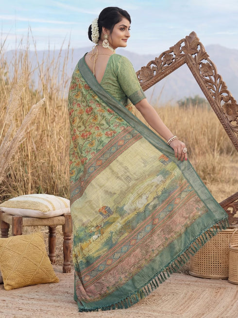 Vasthrlay Botanical Unstitched Sai Ethnic Wear
