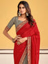 Vasthrlay Georgette Embroidered Unstitched Designer Ethnic Wear