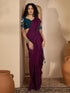 Vasthrlay Shimmer Georgette Dark Saree