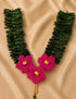 Ganesh Ji Durvaa Kanthi Mala, Dark Green/Red