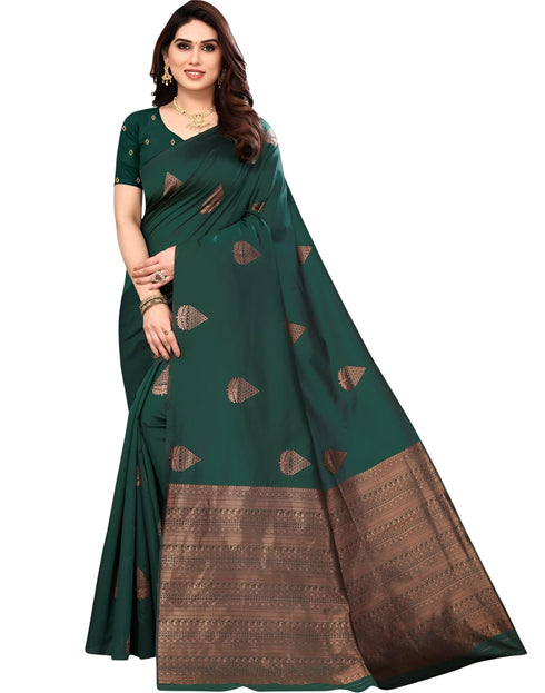 Vasthrlay Gold Banarasi Traditional Saree
