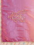 Vasthrlay Sequins Embroidery Orange Saree
