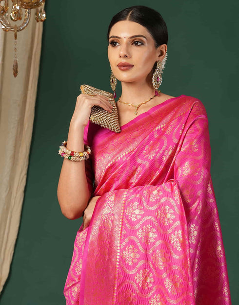 Vasthrlay Maroon Traditional Unstitched Saree