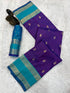 Vasthrlay Kanjivaram Floral Design Contrast Seagreen